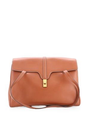 Celine Pre-Owned Soft 16 Bag Smooth Calfskin Large shoulder bag - Brown