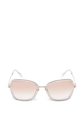 CHANEL Pre-Owned 1986-1988 rhinestone-embellished sunglasses - Pink