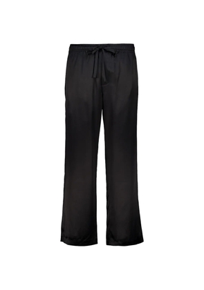 COMMAS drawstring-waist wide-leg trousers - Black