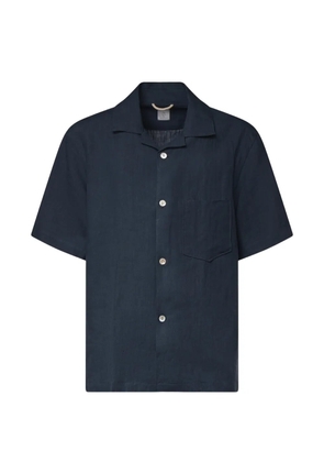 Eleventy short-sleeve chest-pocket shirt - Blue