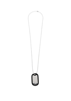 Palm Angels tag pendant necklace - Silver