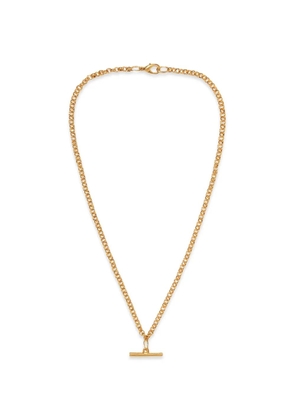 Susan Caplan Vintage 1990s Rediscovered T-bar figaro-chain necklace - Gold