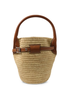 Celine Pre-Owned Big Bag raffia bucket bag - Neutrals