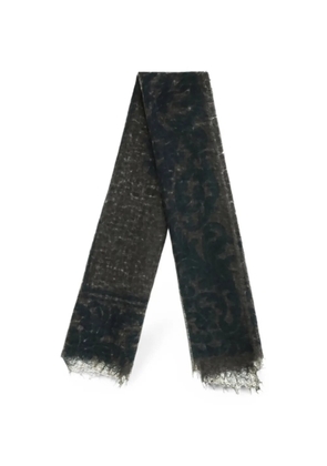 MIRROR IN THE SKY Souffle square-print scarf - Brown