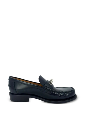 Christian Dior Pre-Owned pearl embellished loafers - Black
