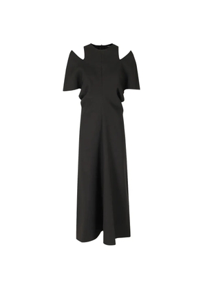 Federica Tosi cold-shoulder flared midi dress - Black