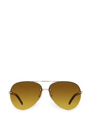 MCM rimless pilot-frame sunglasses - Gold