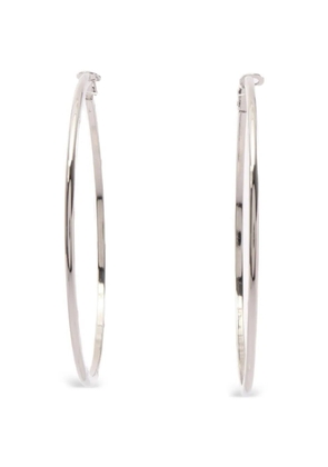 CHANEL Pre-Owned 2004 CC Coco Mark hoop earrings - Silver