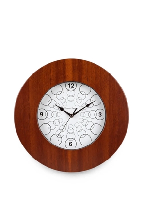 Domeniconi Mogan circle-pattern wall clock - Brown