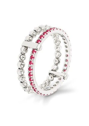 Officina Bernardi 18kt white gold Moon Eden ruby ring - Silver