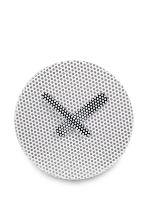 Domeniconi Oraora perforated wall clock - White