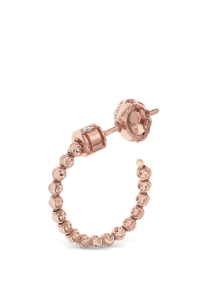Officina Bernardi small Moon diamond hoop earrings - Pink