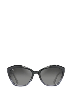 Maui Jim Lotus geometric-frame sunglasses - Black