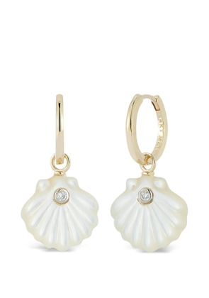 Mateo Venus diamonds drop earrings - Gold