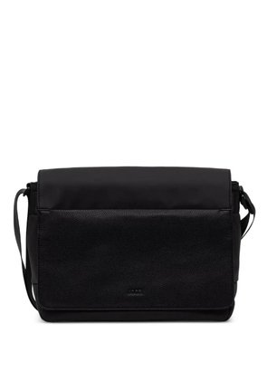 Joop! Lanciano Nevio logo-plaque foldover messenger bag - Black
