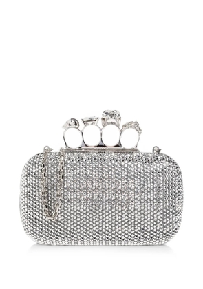 Alexander McQueen Knuckle Clutch clutch bag - Silver
