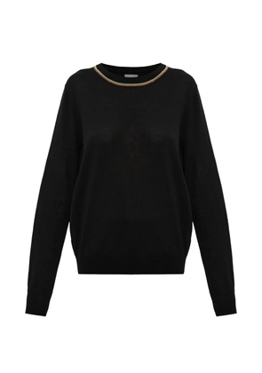 Paul Smith artist stripe crew-neck sweater - Black