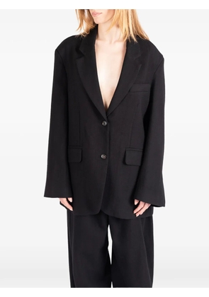 Société Anonyme Berry notched-lapel wool jacket - Black