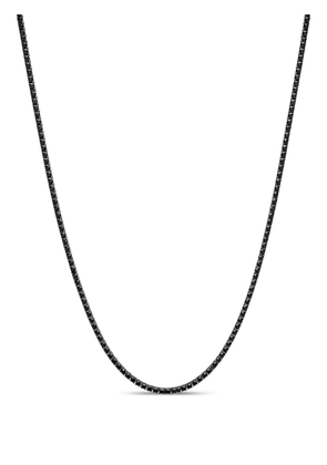 Nialaya Jewelry cz-embellished tennis necklace - Black