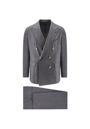 Tagliatore double-breasted wool suit - Grey