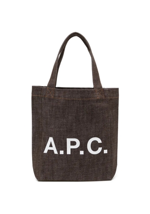 A.P.C. logo-print tote bag - Silver