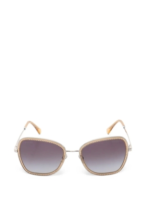 CHANEL Pre-Owned 1986-1988 rhinestone square sunglasses - Neutrals