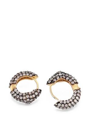 Poche Paris Harmony crystal hoop earrings - Gold