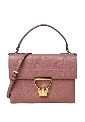 Coccinelle mini grainy leather tote bag - Pink