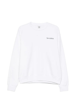 Sporty & Rich Play Tennis logo-print sweatshirt - White
