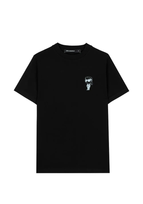 Karl Lagerfeld Ikonik patch T-shirt - Black