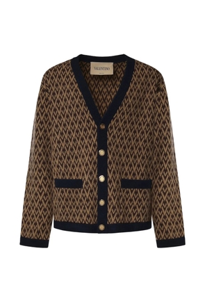 Valentino Garavani Toile Iconographe button-up cardigan - Brown