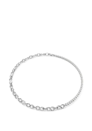 Swarovski Matrix crystal-embellished chain-link necklace - Silver
