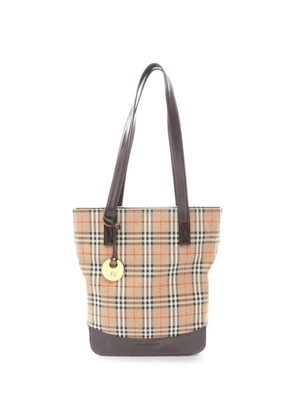 Burberry Pre-Owned 2010s Haymarket check shoulder bag - Neutrals