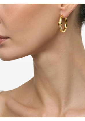 Poche Paris Harmony ball-detail hoop earrings - Gold