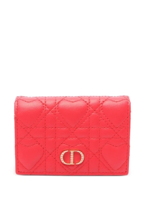 Christian Dior Pre-Owned 2010s Caro Glycine Cannage wallet - Red