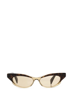 Alexander McQueen tortoiseshell-effect cat-eye sunglasses - Brown