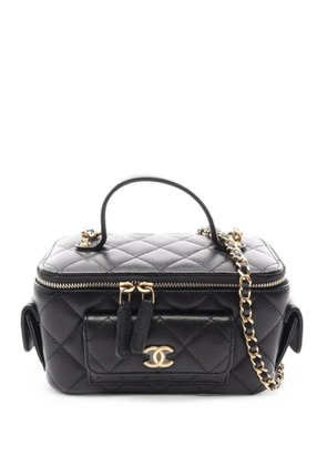 CHANEL Pre-Owned Matelassé vanity bag - Black