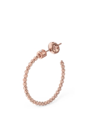 Officina Bernardi medium Moon diamond hoop earrings - Pink