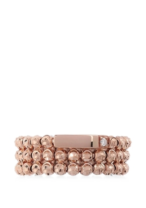 Officina Bernardi Moon three-row diamond ring - Pink