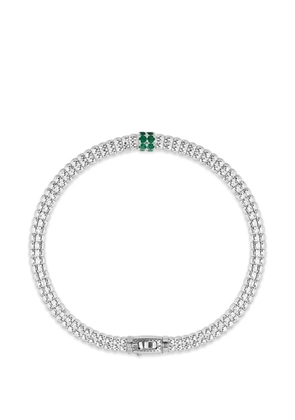 Officina Bernardi Enigma S emerald and diamond bracelet - Silver