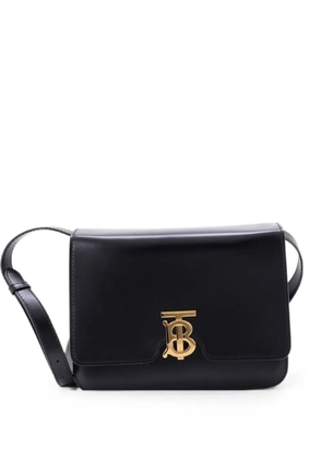Burberry Pre-Owned TB Flap Bag Leather Medium crossbody bag - Black