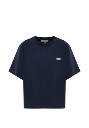 MUNTHE Bellamy logo-patch T-shirt - Blue