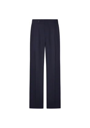 Giorgio Armani pleated oversized trousers - Blue