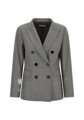 Alberto Biani double-breasted grisaille blazer - Grey