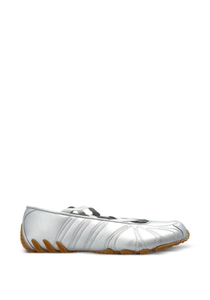 adidas cross-strap ballet flats - Silver