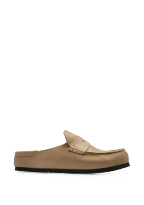 Birkenstock Naples leather loafers - Neutrals