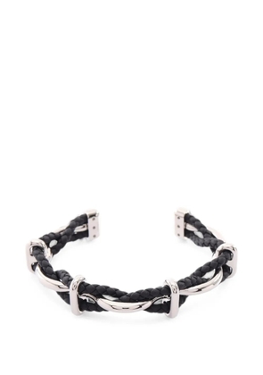 Hermès Pre-Owned 2010s Egee braided bracelet - Silver