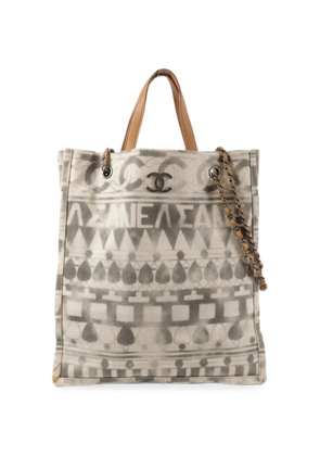 CHANEL Pre-Owned CC Iliad shopping tote bag - Neutrals