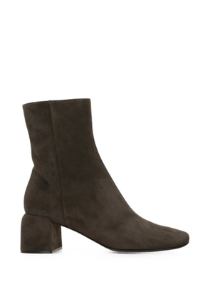 Sergio Rossi suede block-heel ankle boots - Brown