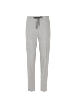 Eleventy drawstring-waist tailored trousers - Grey
